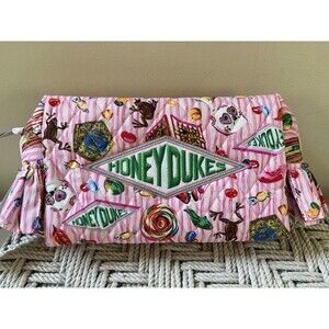 Harry Potter Honeydukes Vera Bradley Cosmetic Makeup Bag Hogwarts sweet pink NWT